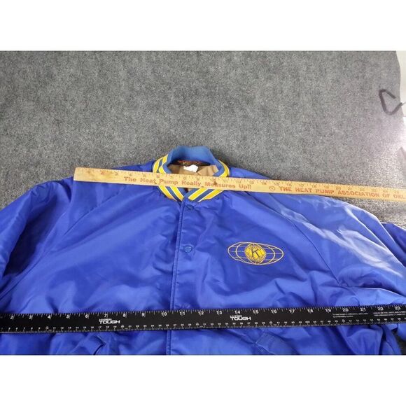 Vintage Kiwanis Club Of Casper Varsity Jacket Men Sz L 44-46 Pla-Jac By Dunbrook - Picture 4 of 9